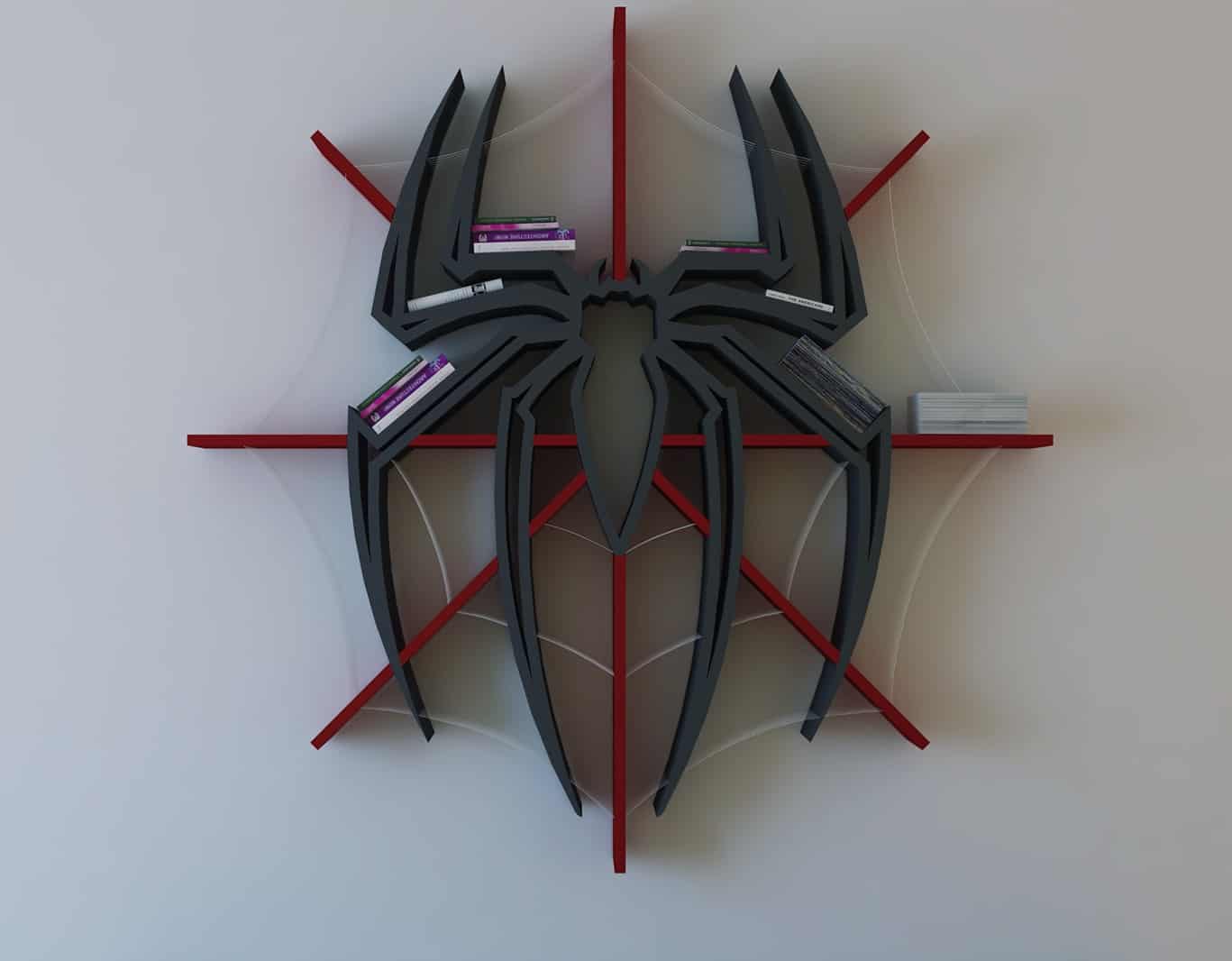 Superhero-bookshelves