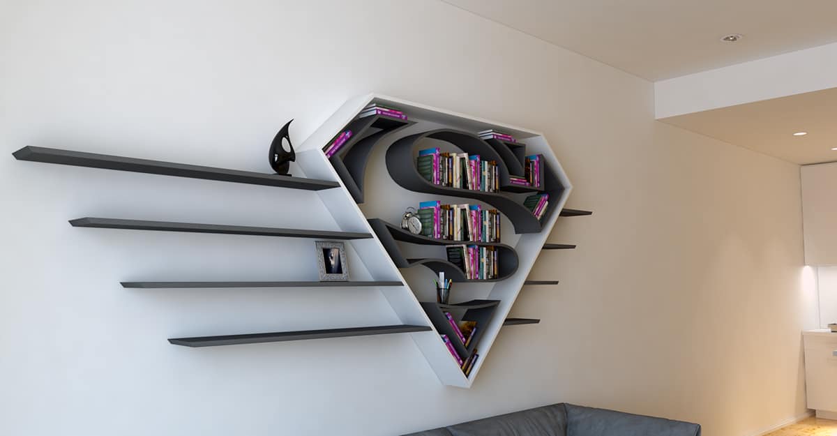 superhero bookshelves 