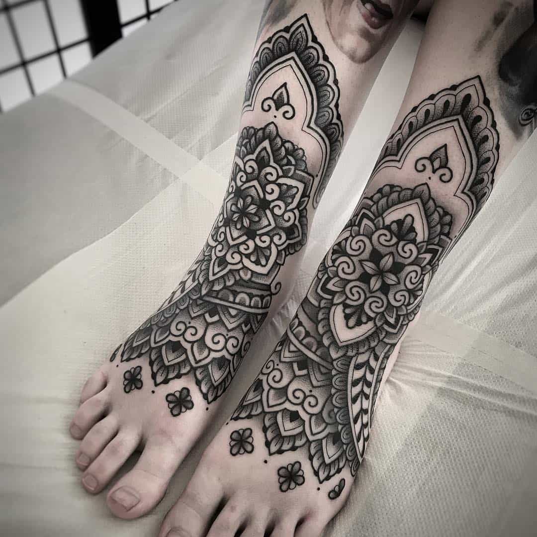 Ornamental tattoo design