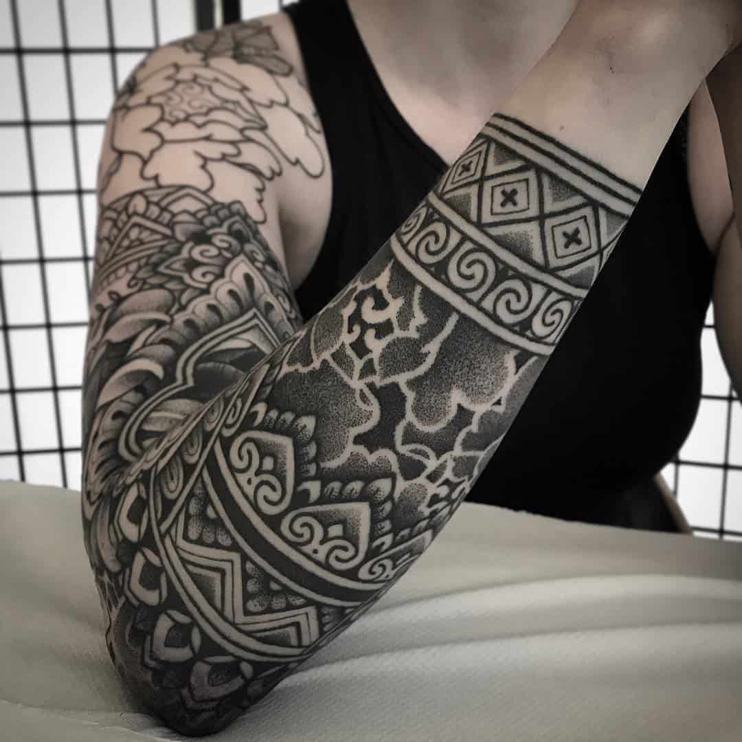 Ornamental tattoo design