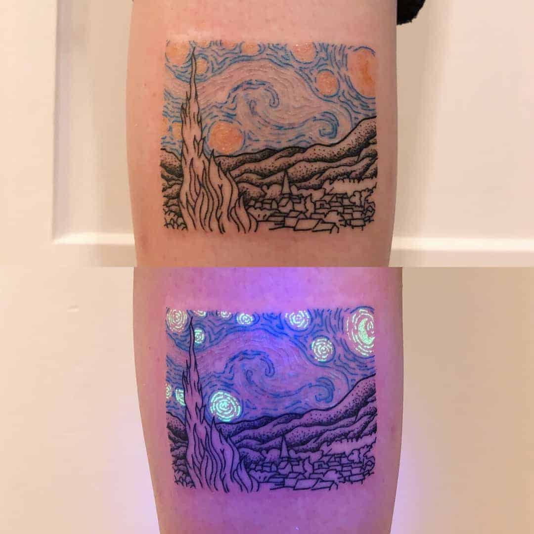An Artist From Australia Makes Glowing Tattoos That Come Alive in UV Light  and Look Like Magic | Purple tattoos, Glow tattoo, Uv tattoo