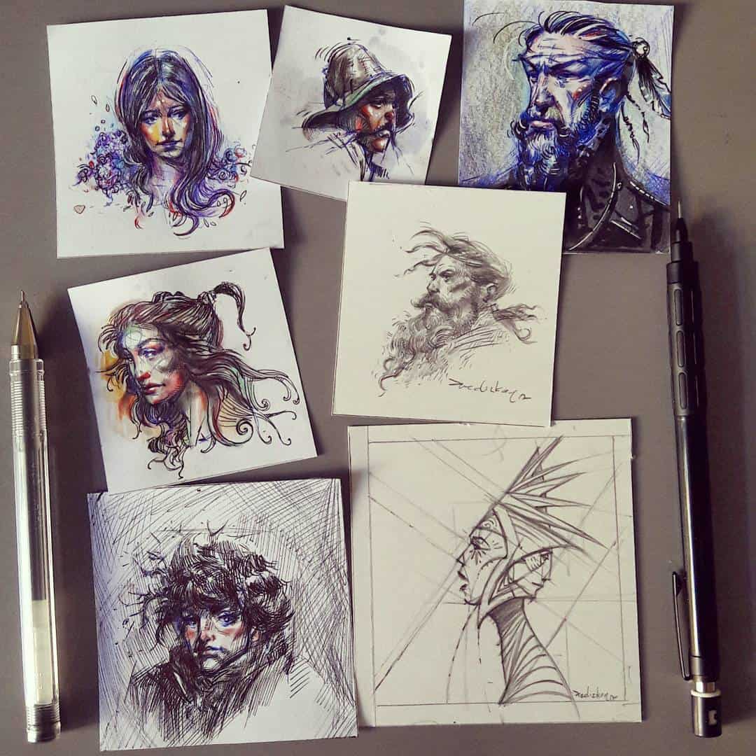 Pencil sketch artist Ferhat Edizkan