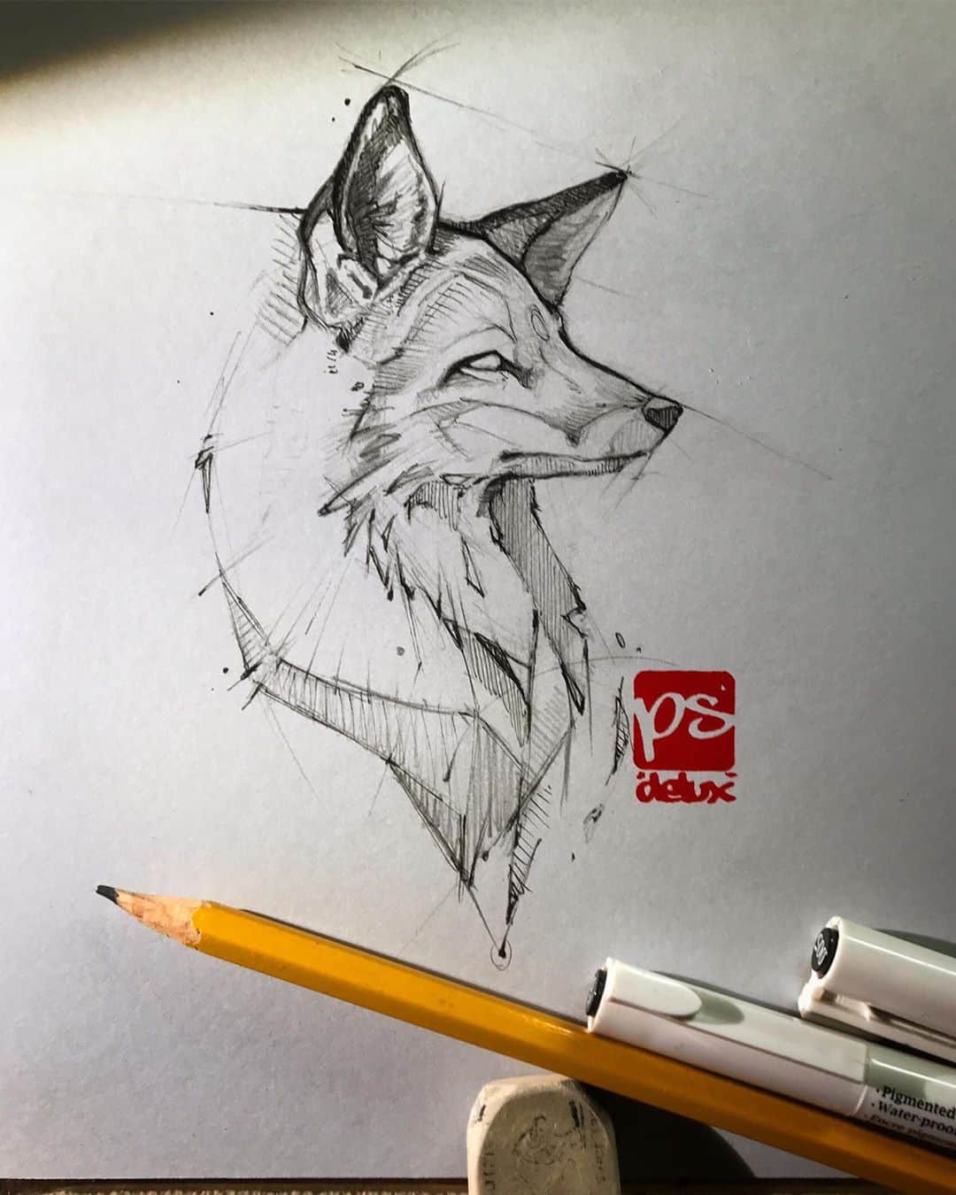 Pencil sketch artist Psdelux