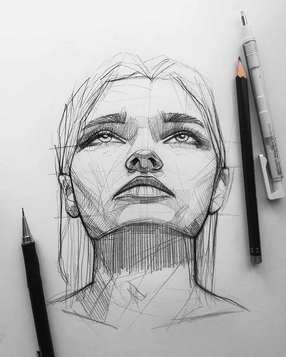 Pencil sketch artist Ani Cinski