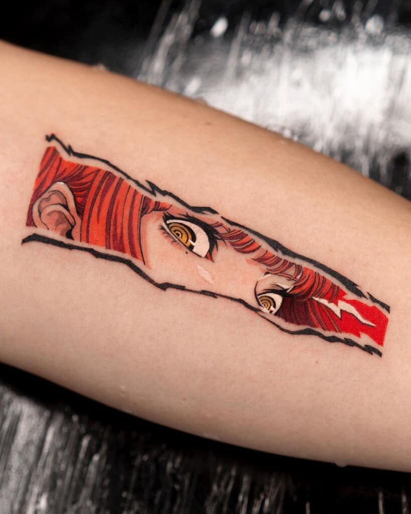 Chinsaw Man "Makima's gaze" inner arm tattoo design