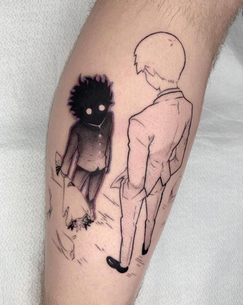 Mob Psycho 100  done at  Serena Caponera tattoo artist  Facebook