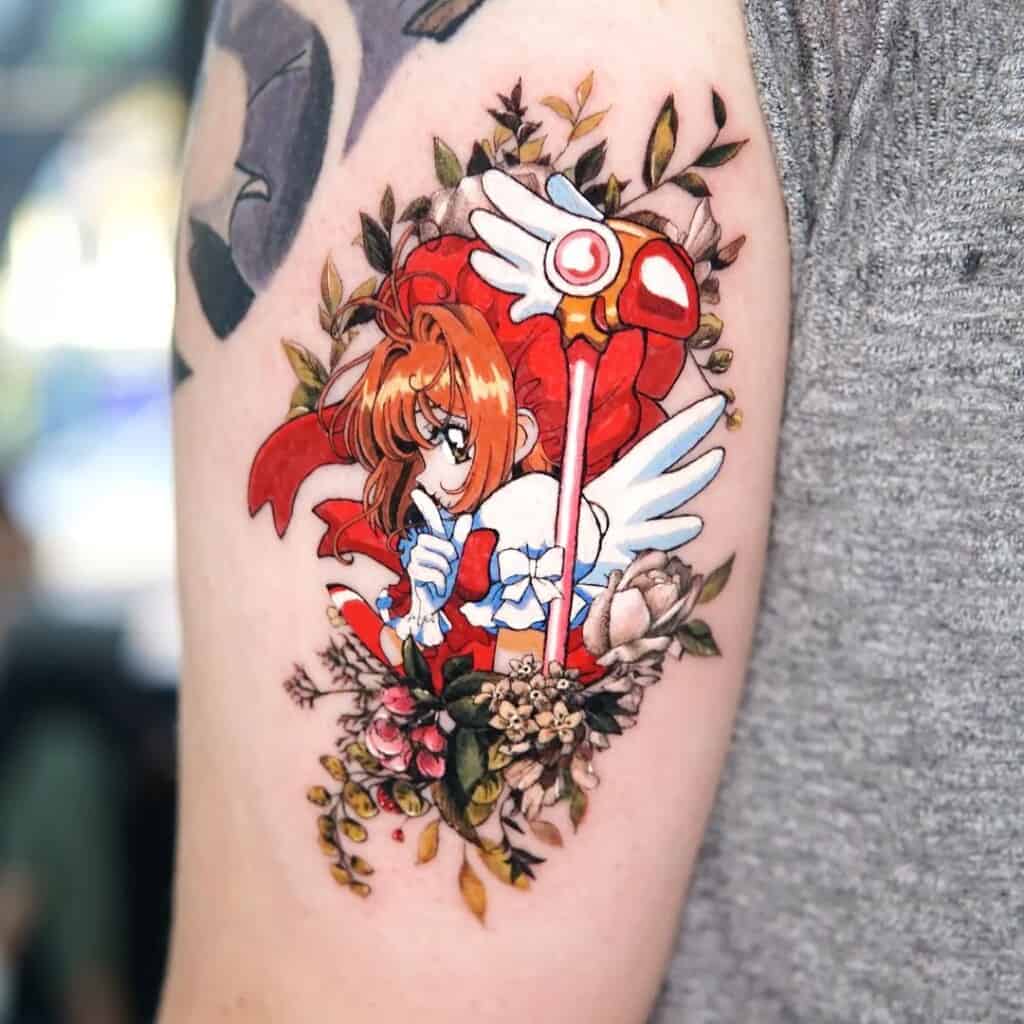 Cardcaptor Sakura shoulder tattoo design