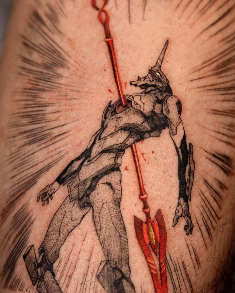 Sachiel The 3rd Angel  Neon Genesis Evangelion Swipe for close ups        tattoos blxckink blackworkerssubmission tttism  Instagram