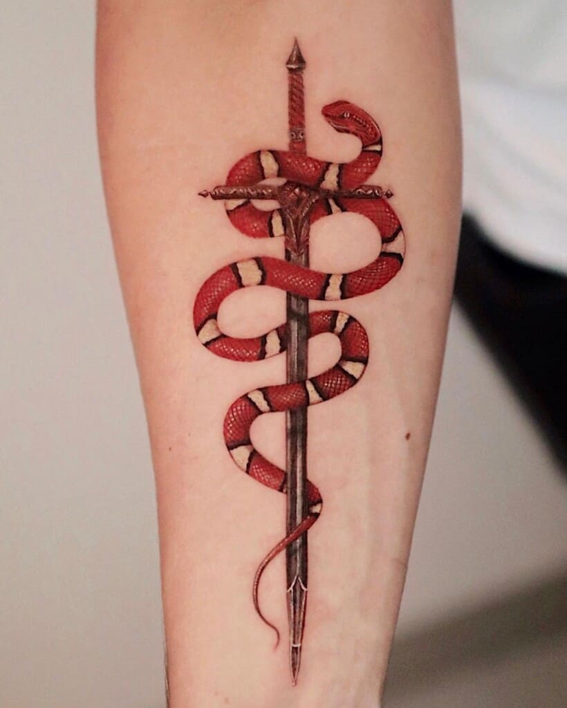 Little sword tattoo by Breelin at Rabbit Room Tattoo, Phoenix, AZ. Done in  February, has healed perfectly. : r/tattoos
