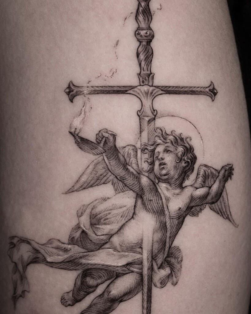 Brand new Swords of the Cross Tattoo  rdresdenfiles