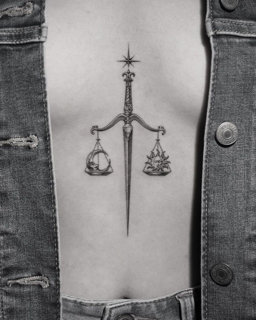 balance scale tattoo meaning