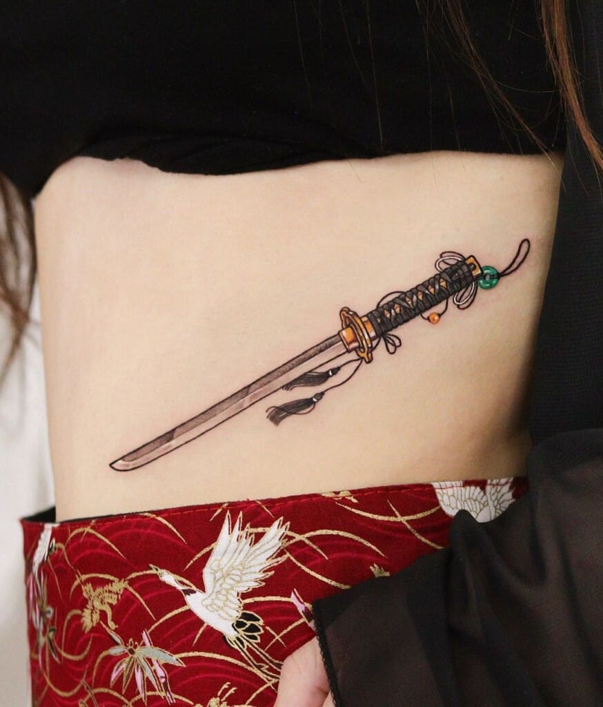43 Samurai Sword Tattoos With Meanings