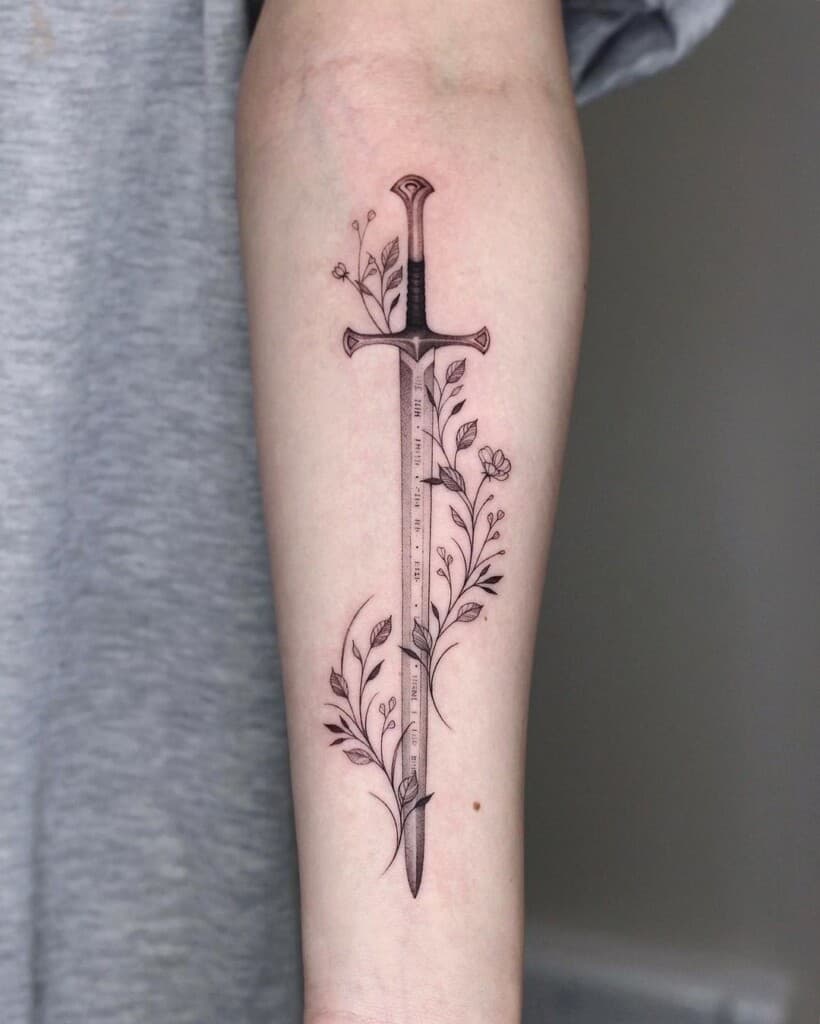 65 Epic Sword Tattoo Ideas: Unleash Your Inner Warrior - ARTWOONZ