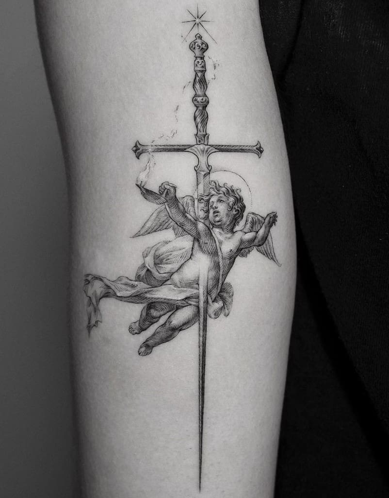 16+ Scimitar Tattoo